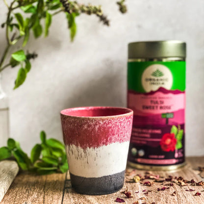 Tulsi Sweet Rose Tea Canister