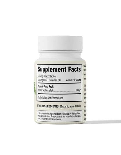 Organic Amla (Amalaki) Tablets (120 ct)
