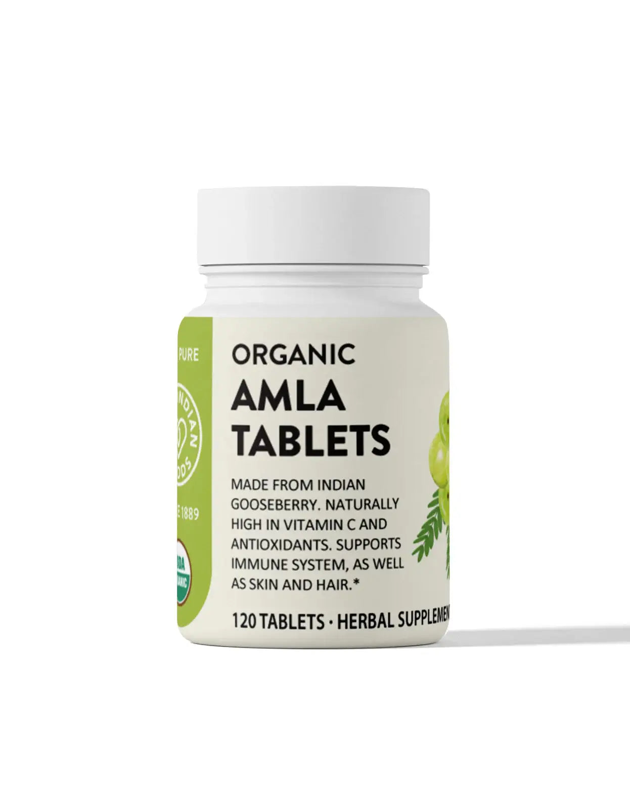 Organic Amla (Amalaki) Tablets (120 ct)