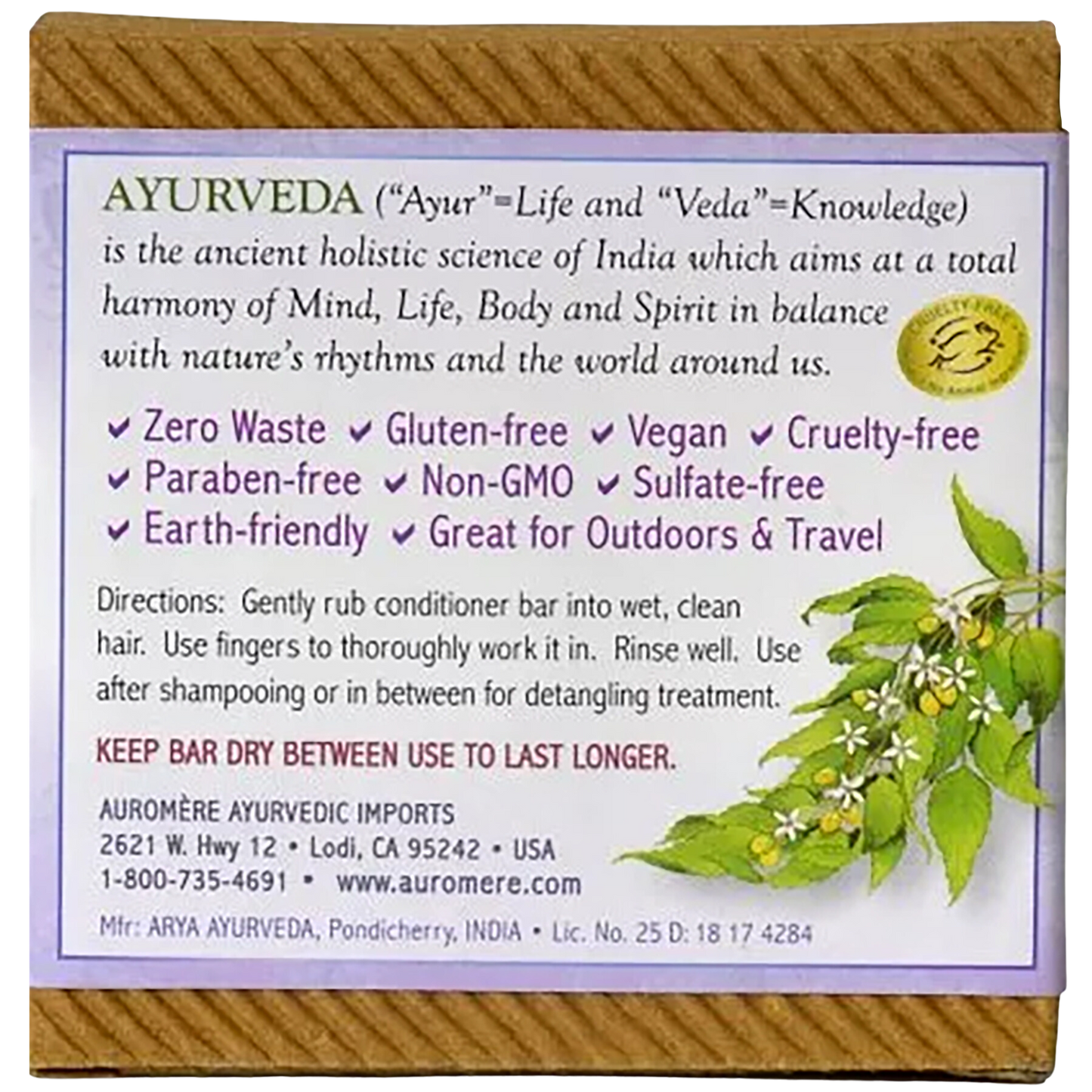 Ayurvedic Conditioner Bar