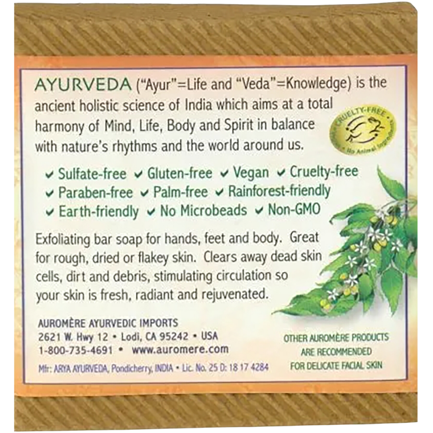 Ayurvedic Exfoliating Body Bar