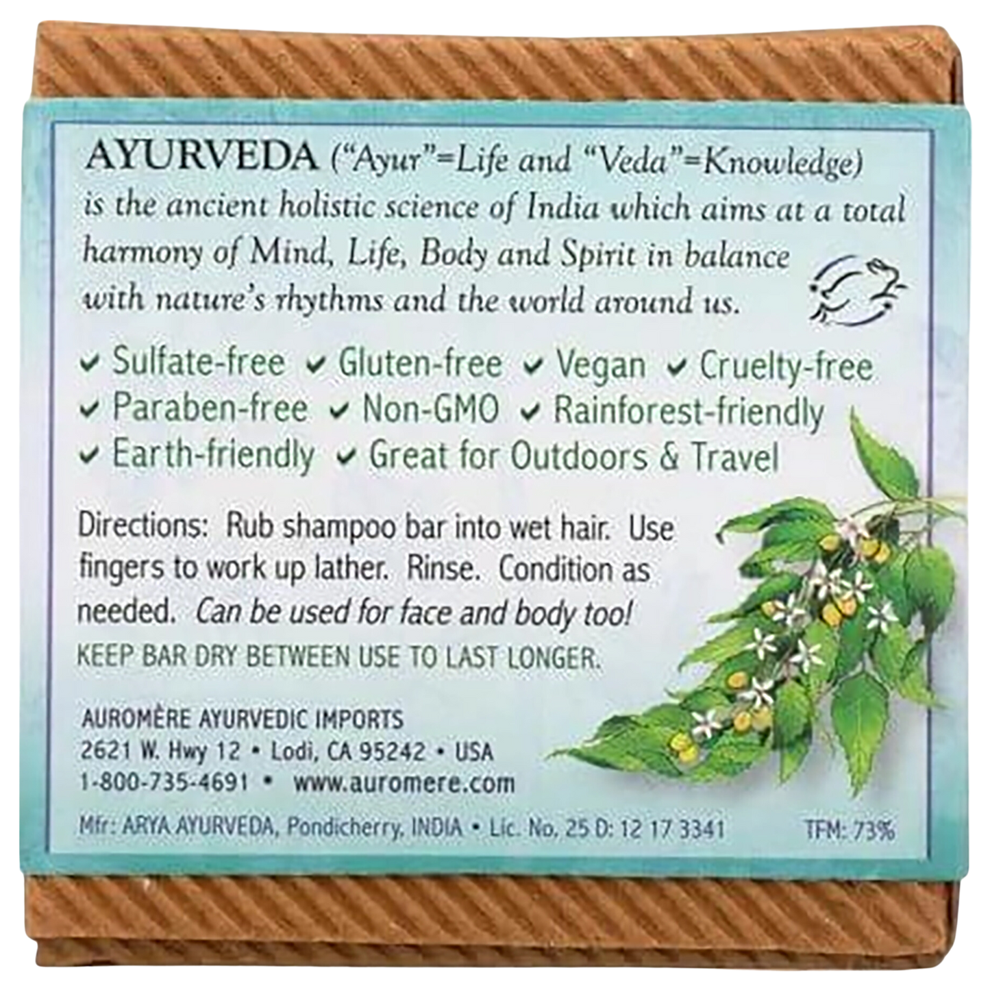 Ayurvedic Shampoo Bar