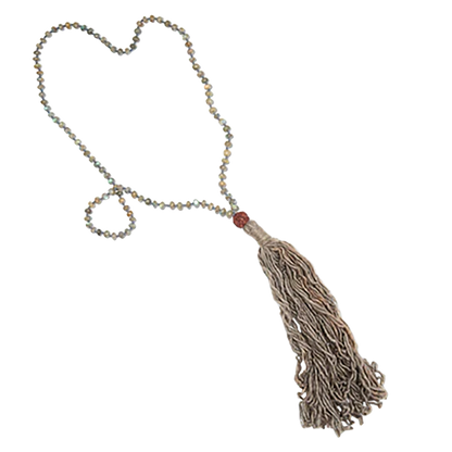 Labradorite + Harda Mala Necklace: