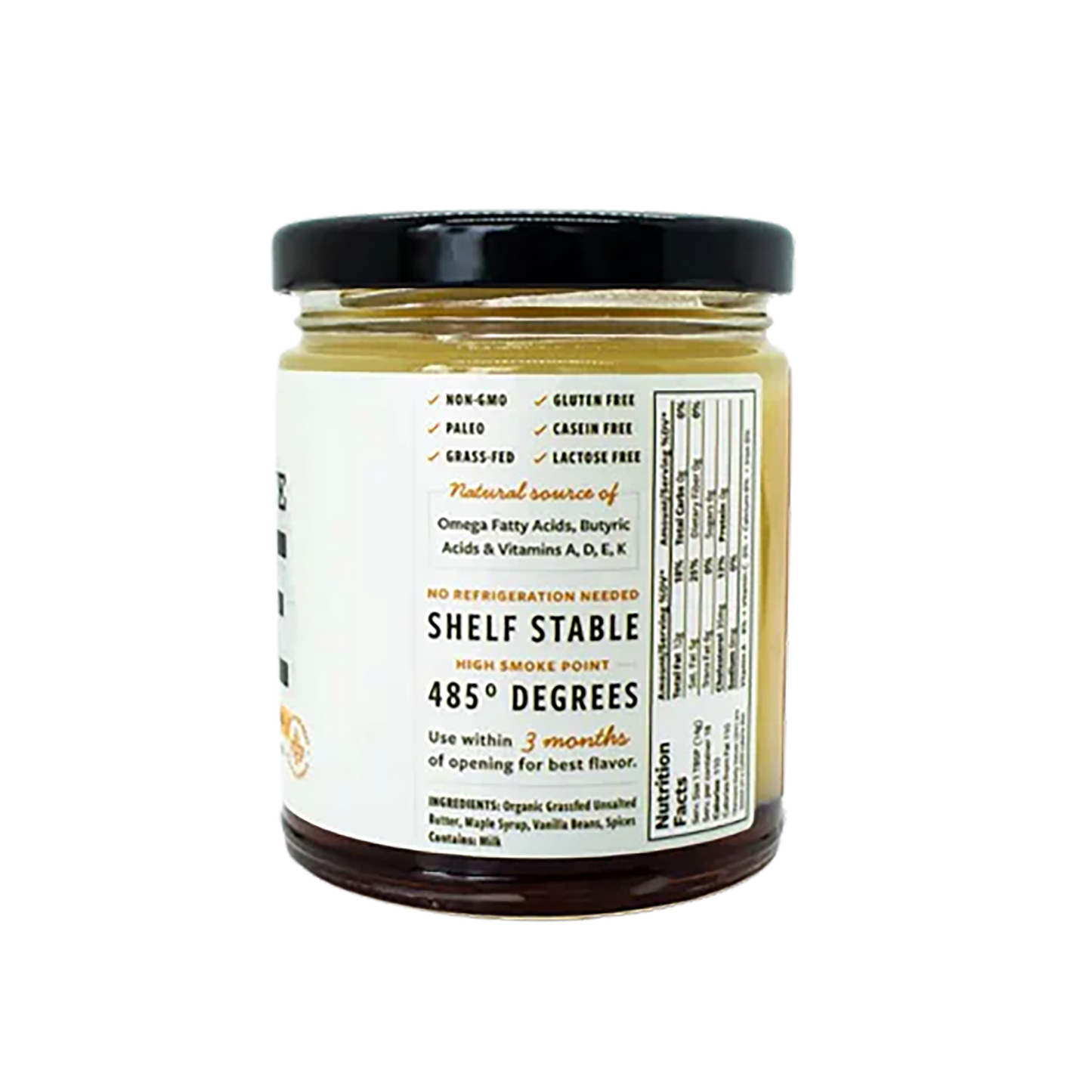 Organic grass-fed Ghee Vanilla Maple Chai 9 oz