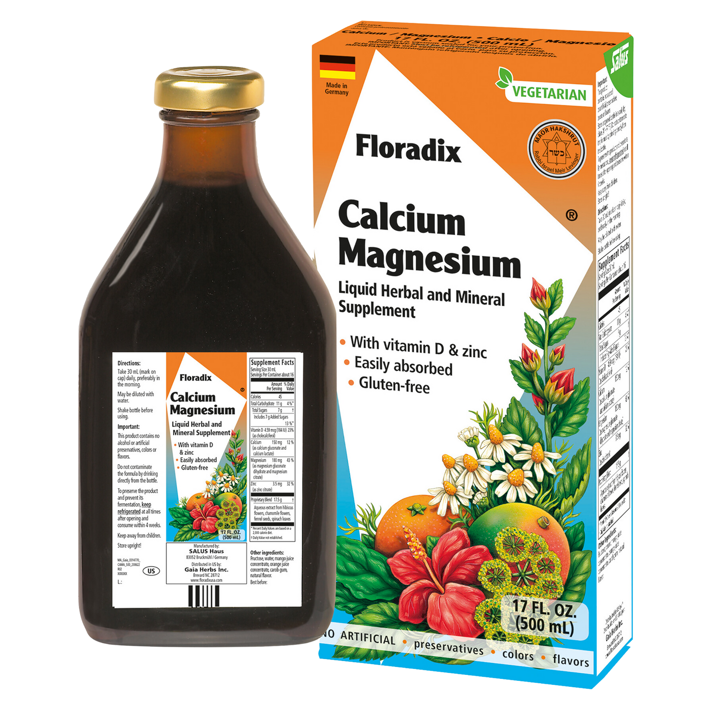 Floradix Calcium & Magnesium Liquid