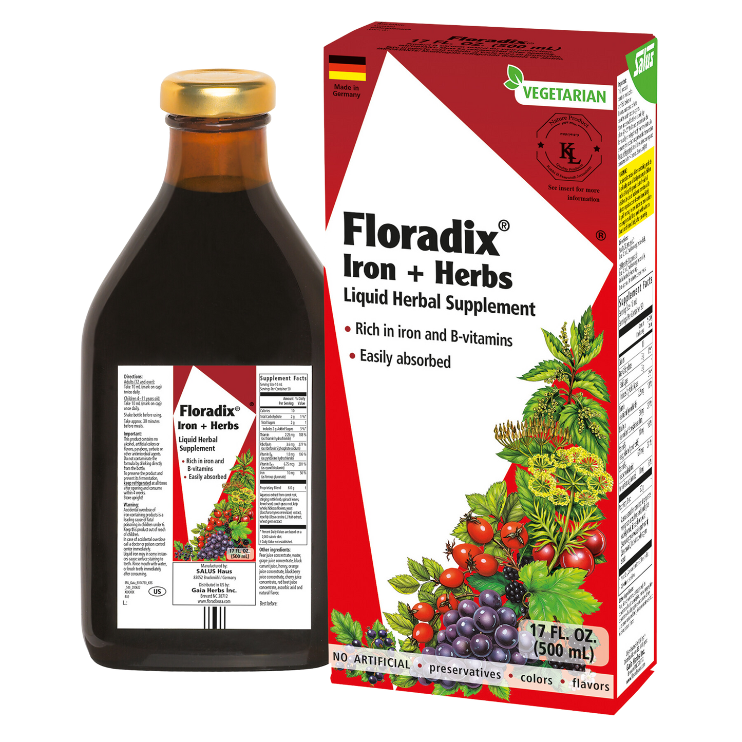 Floradix Iron & Herbs 17 oz