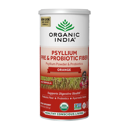 Psyllium Pre & Probiotic Fiber Orange Canister