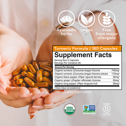 Turmeric Formula 180 Capsules