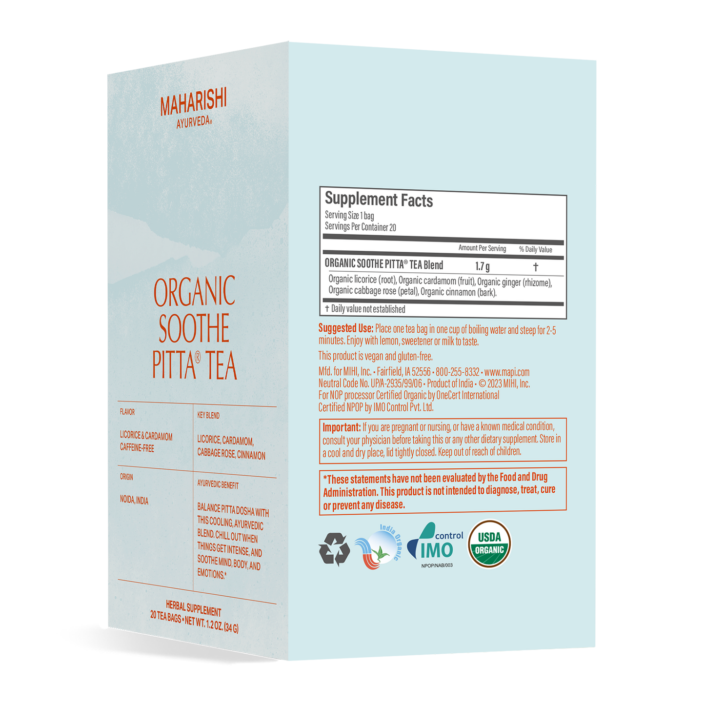 Organic Soothe Pitta® Tea