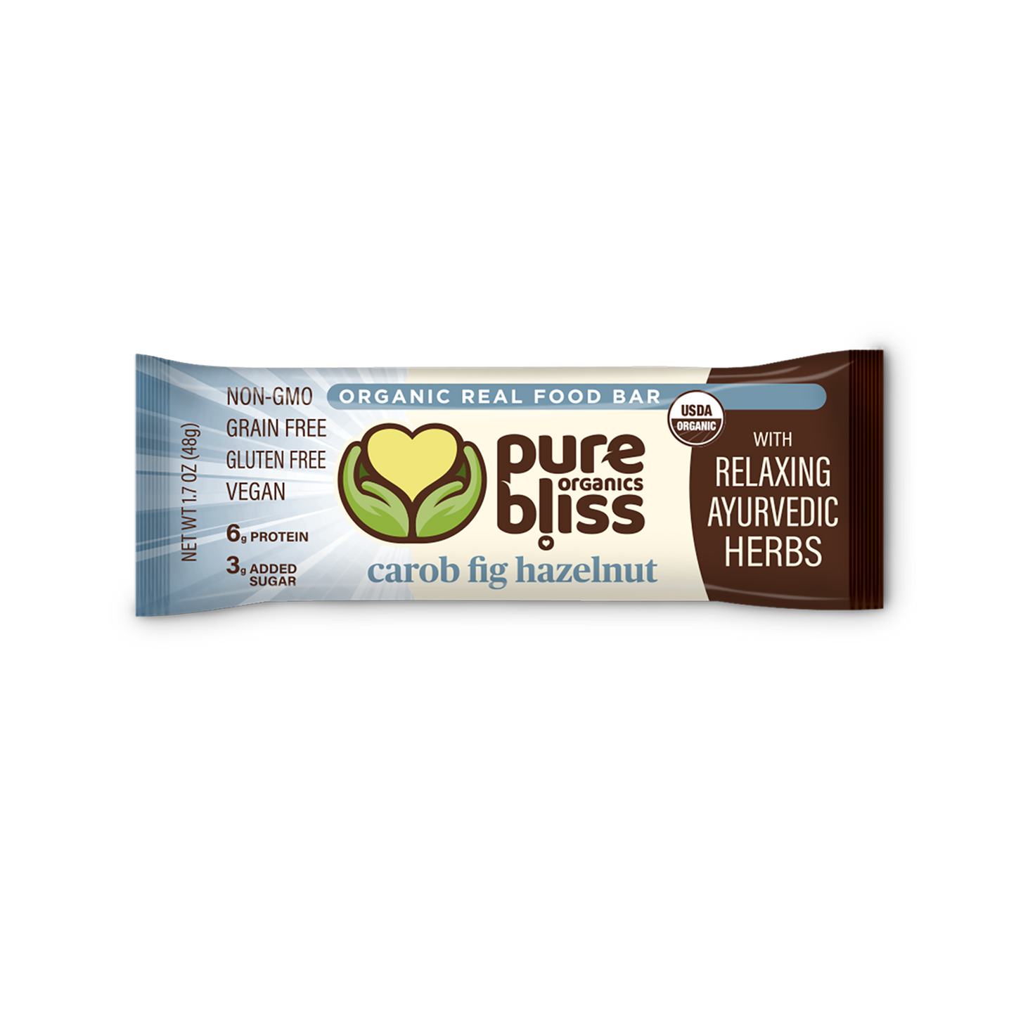 Carob Fig Hazelnut Herb Snack Bars