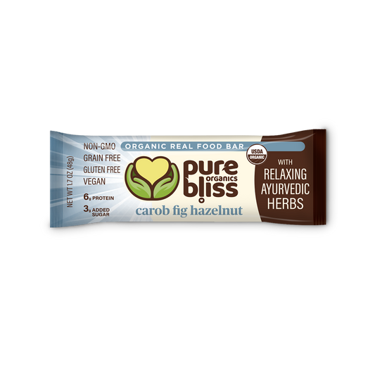 Carob Fig Hazelnut Herb Snack Bars