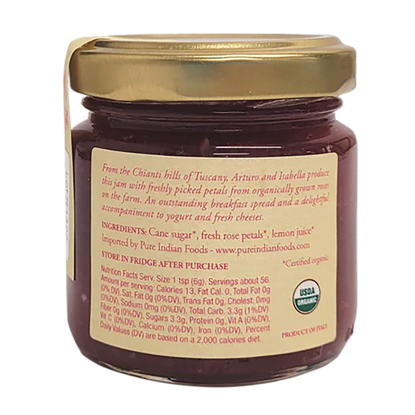 Organic Rose Petal Jam (Gulkand) 3.2 oz