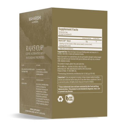 RAJA'S CUP® NATURAL COFFEE ALTERNATIVE 20 BAGS