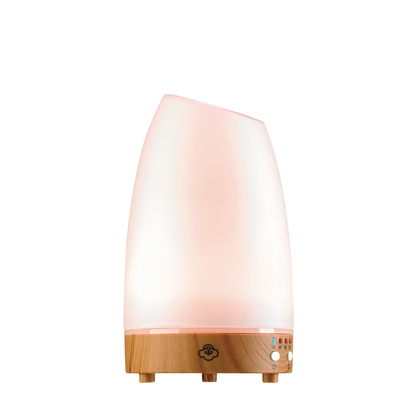 Astro White Small 90 - Glass / Light Wood Base Diffuser