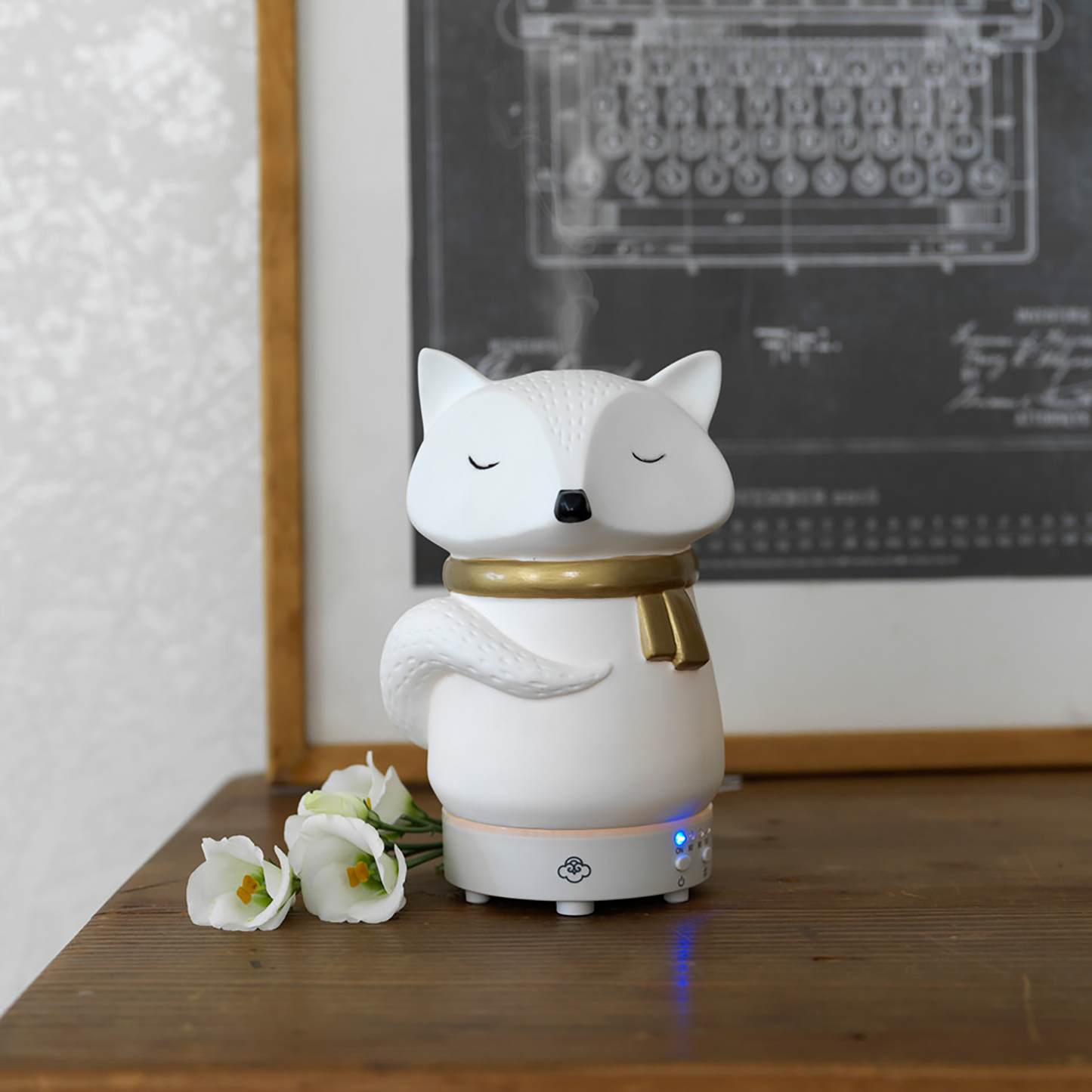 Snow Fox White 90 Porcelain Ultrasonic Aroma Diffuser