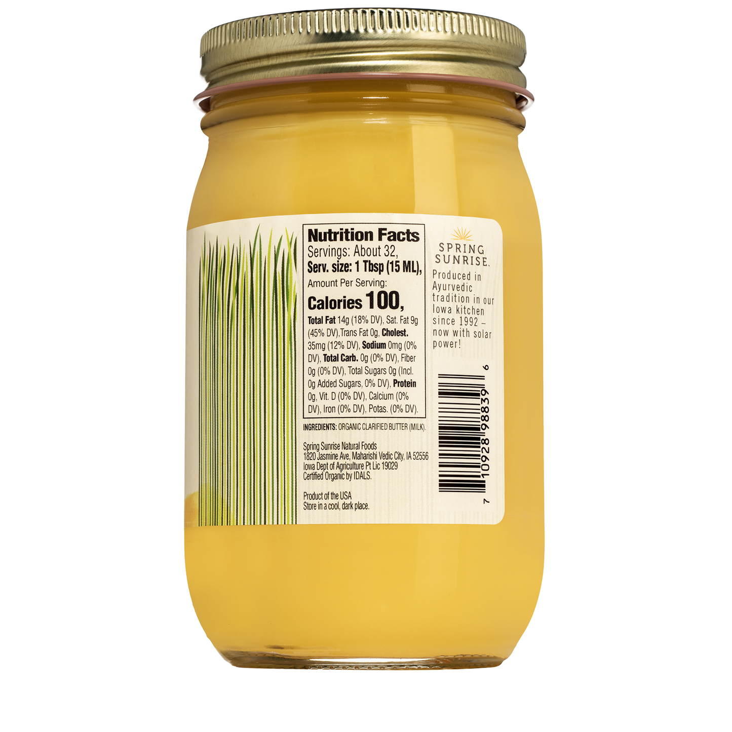 Organic Ghee Butter 16 oz