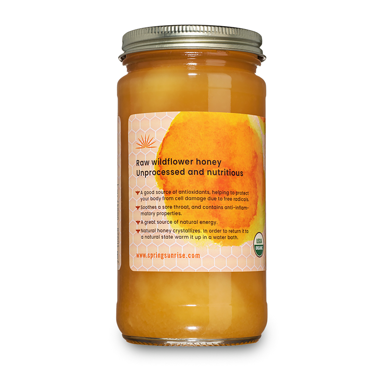 Raw Organic Honey 18oz