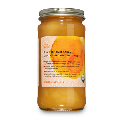 Raw Organic Honey 18oz