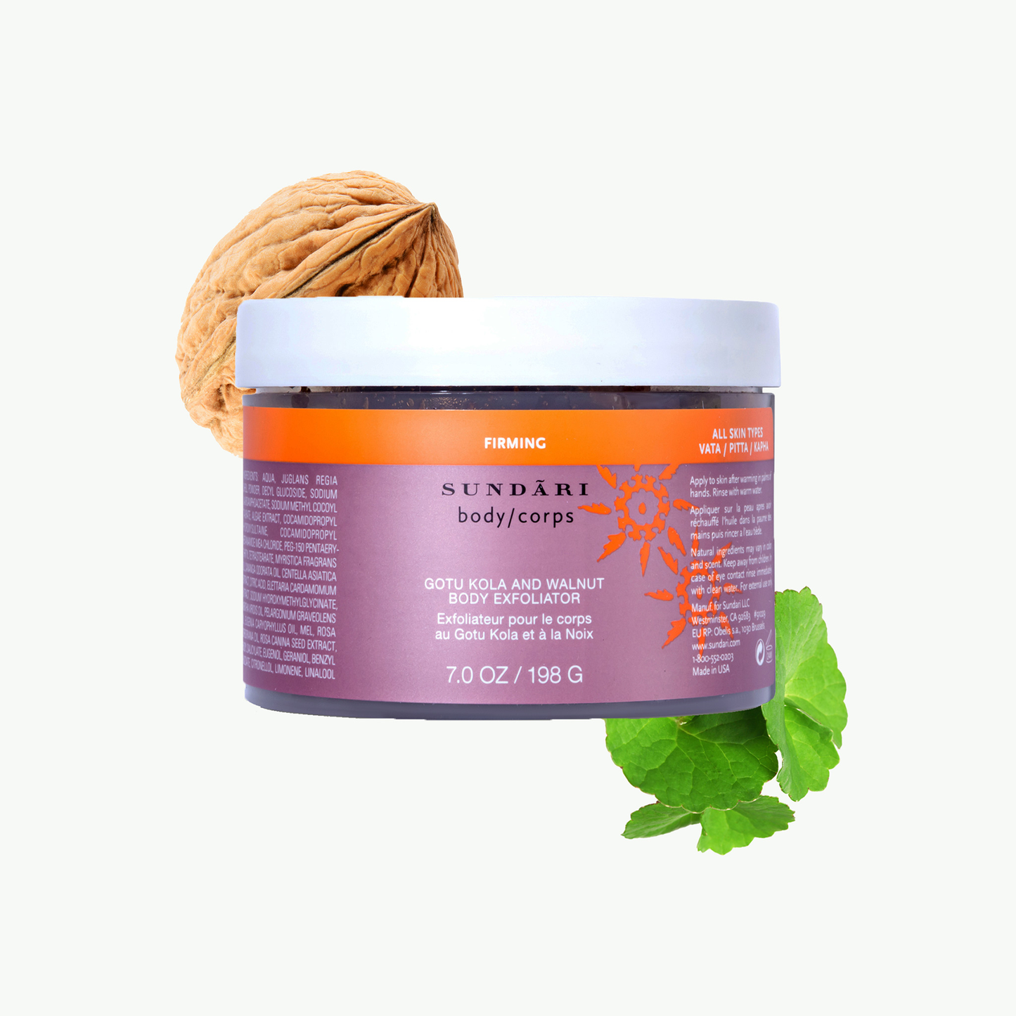 Gotu Kola and Walnut Body Exfoliator