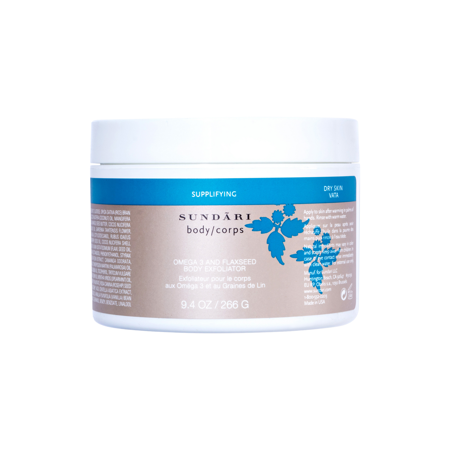 OMEGA 3 AND FLAXSEED BODY EXFOLIATOR