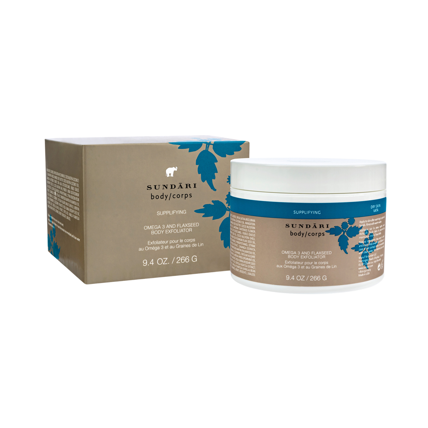 OMEGA 3 AND FLAXSEED BODY EXFOLIATOR