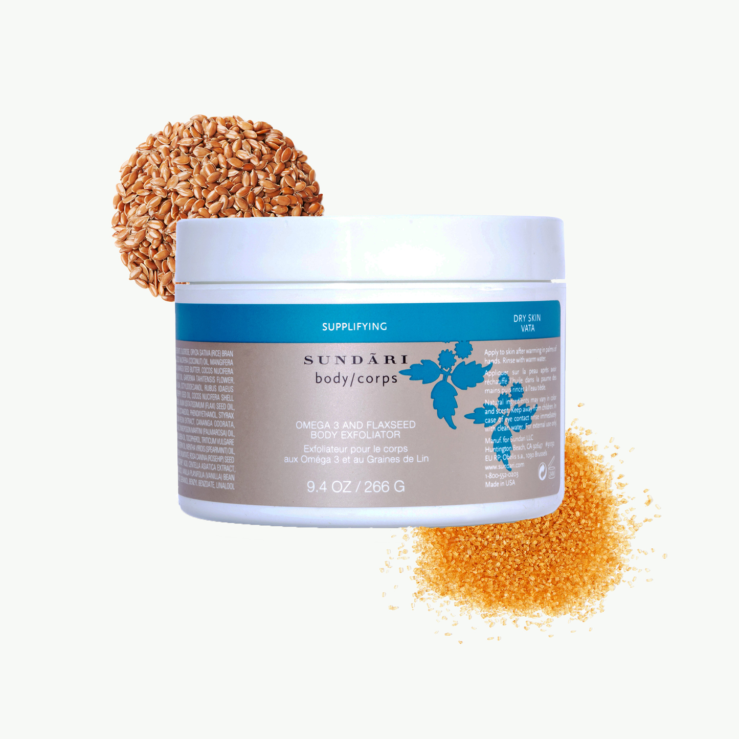 OMEGA 3 AND FLAXSEED BODY EXFOLIATOR