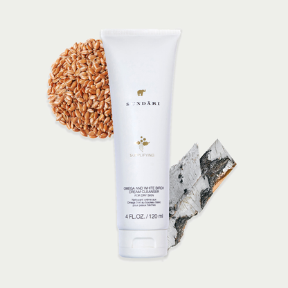 OMEGA 3 AND WHITE BIRCH CREAM CLEANSER for Dry Skin