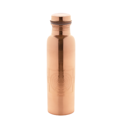 AYURVEDIC COPPER WATER BOTTLE SRI YANTRA