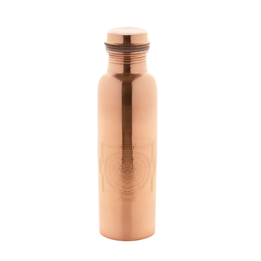 AYURVEDIC COPPER WATER BOTTLE SRI YANTRA