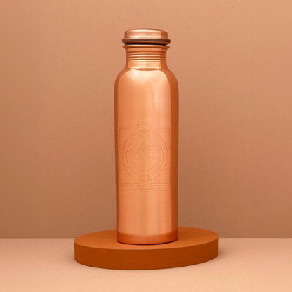 AYURVEDIC COPPER WATER BOTTLE SRI YANTRA