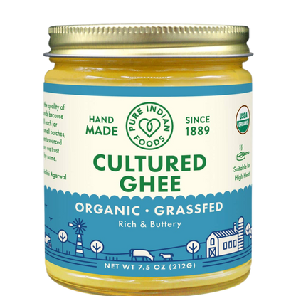 Cultured Ghee, Grassfed and Certified Organic