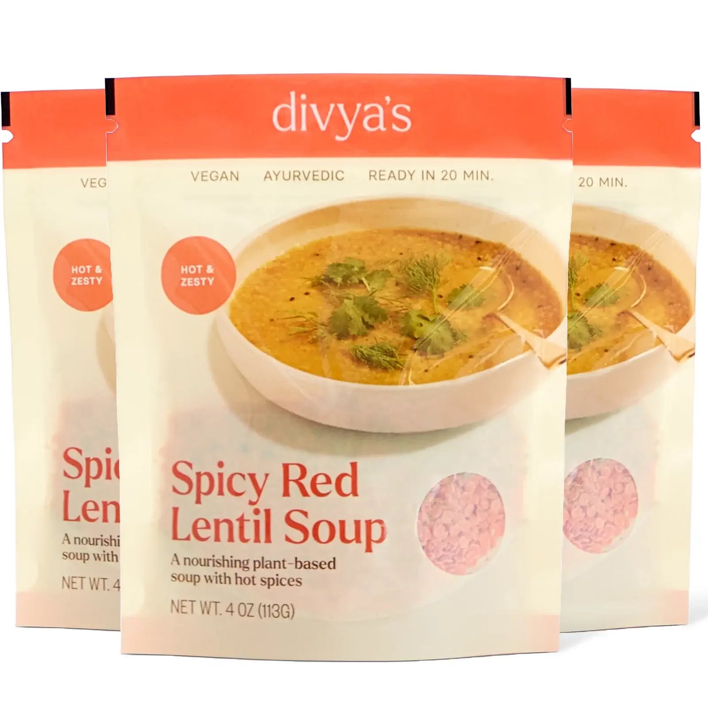 Spicy Red Lentil Soup — Single Serve